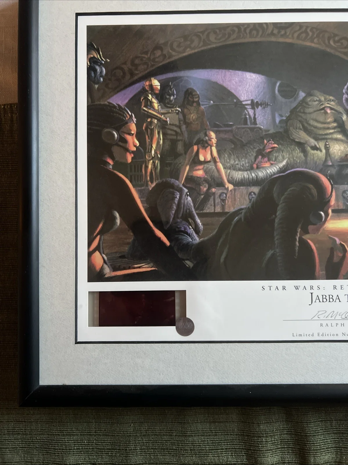 ROTJ Jabba The Hutt Signed Mark Hamill Ralph McQuarrie Lithograph w/ COA, изображение 3