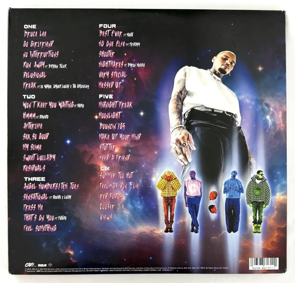 Chris Brown — Chris Brown Signed Autograph 11:11 Deluxe Album Vinyl Record LP w/ Beckett COA, изображение 2