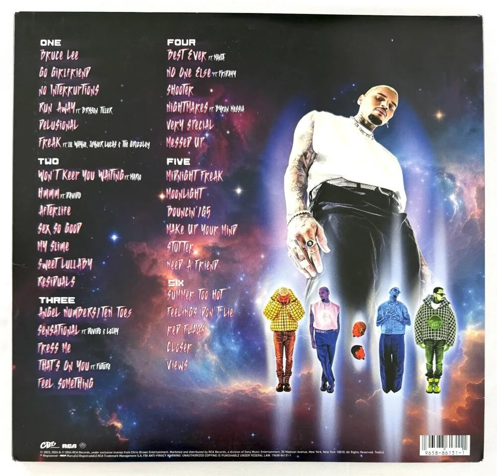 Chris Brown — Chris Brown Breezy Signed Autograph 11:11 Album Vinyl Record LP w/ Beckett COA, изображение 2
