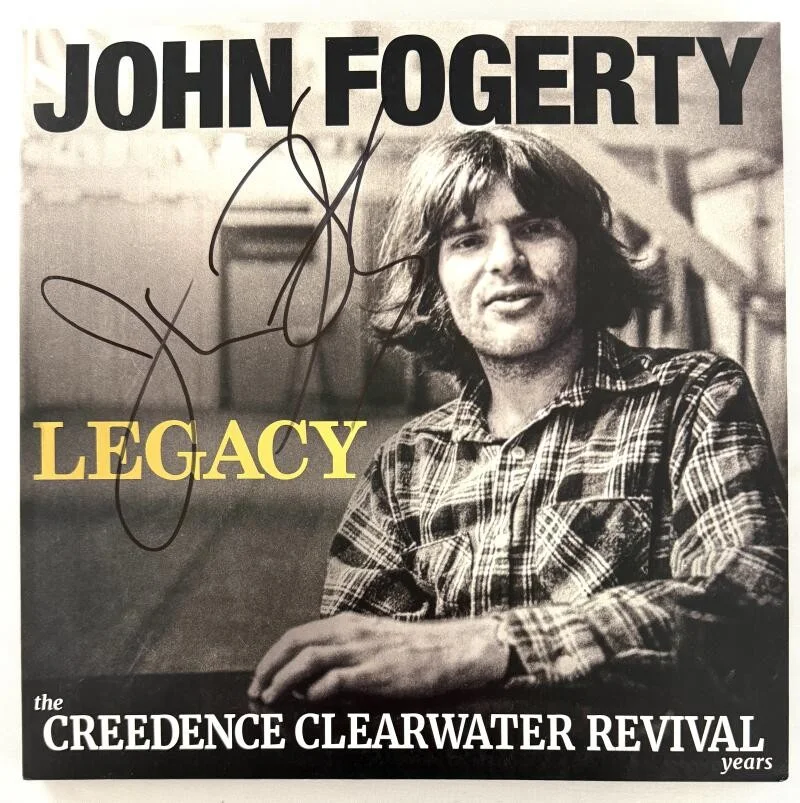 John Fogerty — John Fogerty Creedence Clearwater Revival Signed Autograph Legacy Record BAS COA