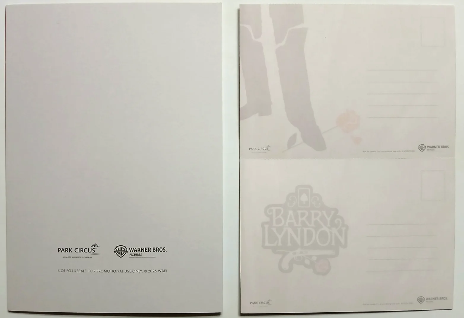 Barry Lyndon Stanley Kubrick 50th Anniversary Projection Notes & Film Postcards, изображение 4