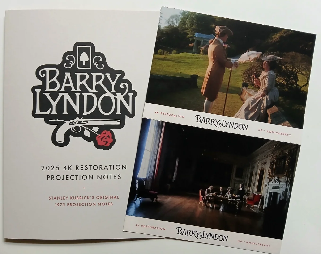 Barry Lyndon Stanley Kubrick 50th Anniversary Projection Notes & Film Postcards, изображение 5