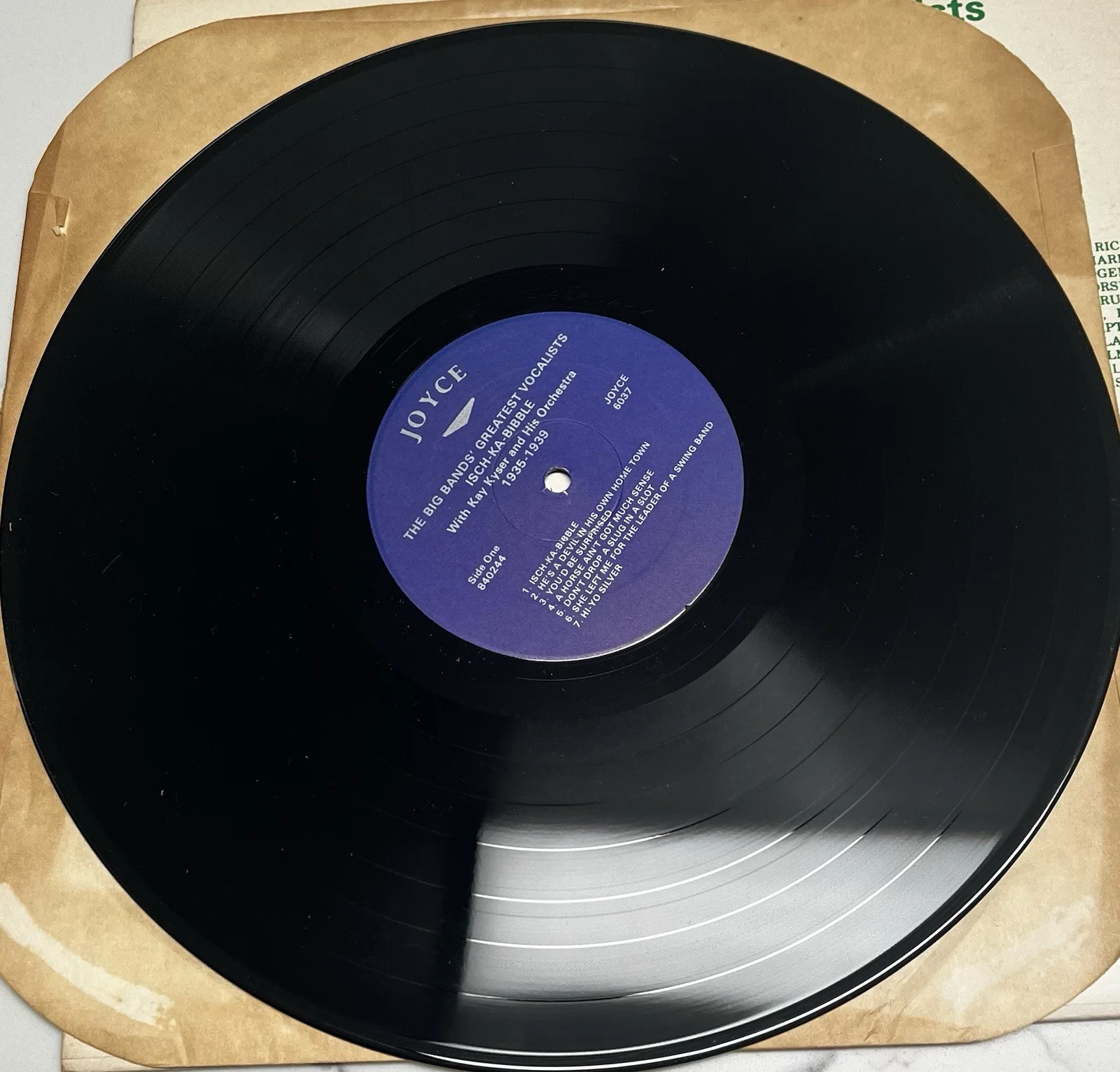 Merwyn Bogue Ish Kabibble Autographed Record & B&W picture Inscribed To Ken, изображение 2