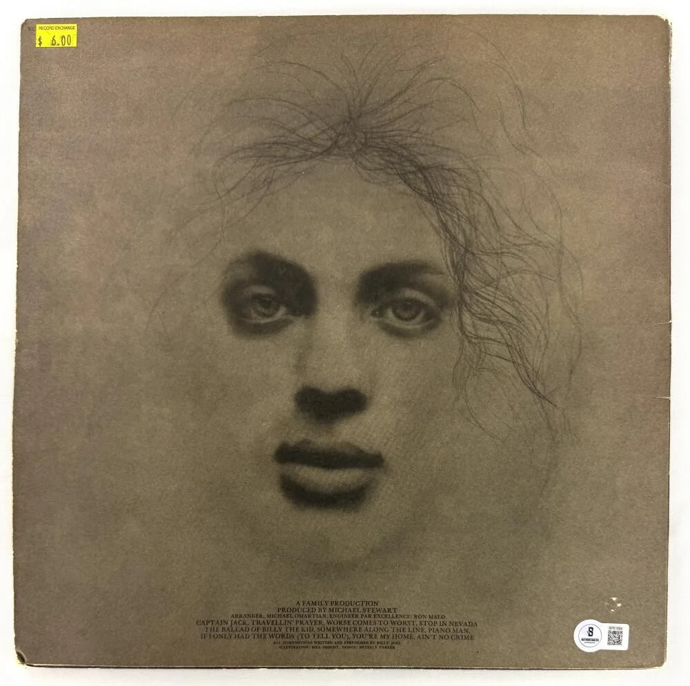 Billy Joel — Billy Joel Signed Autograph Piano Man Album Vinyl Record LP w/ Beckett COA, image 2