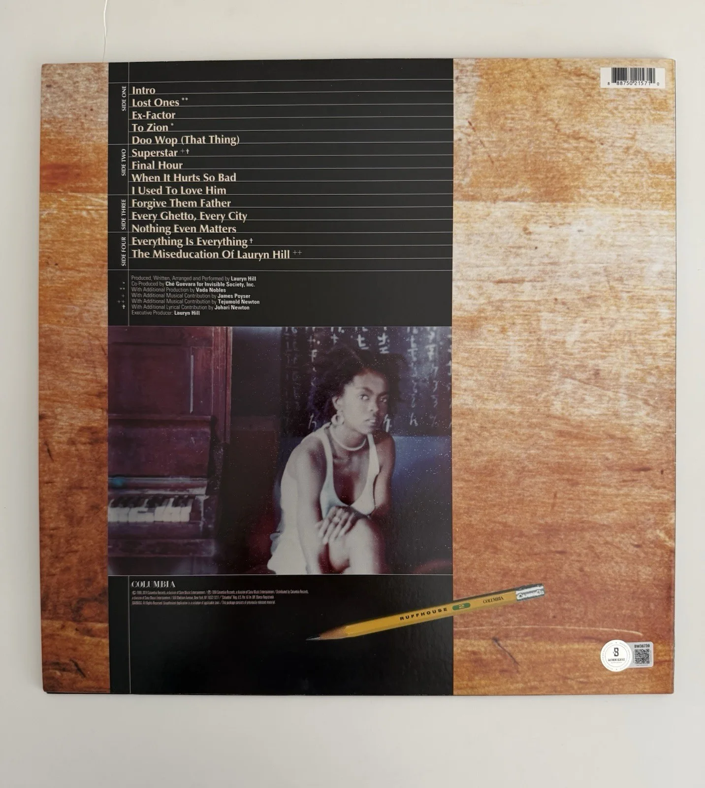 Lauryn Hill The Miseducation Of Lauryn Hill Signed Vinyl Beckett Authenticated, изображение 3