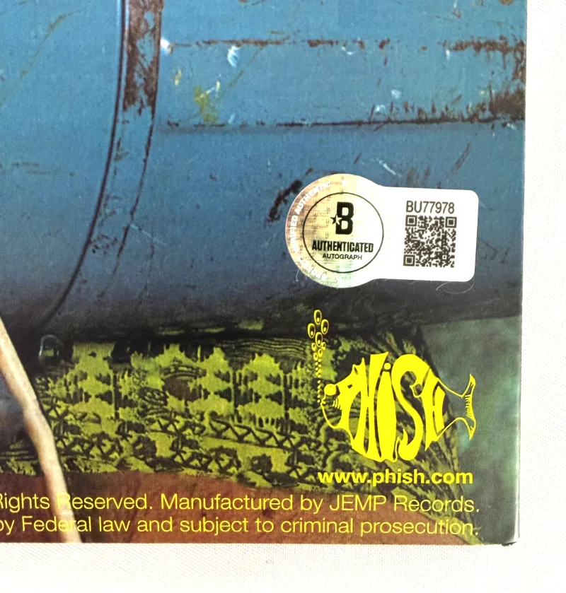 Trey Anastasio — Trey Anastasio Phish Signed Autograph Lawn Boy Album Vinyl Record w/ Beckett COA, изображение 3