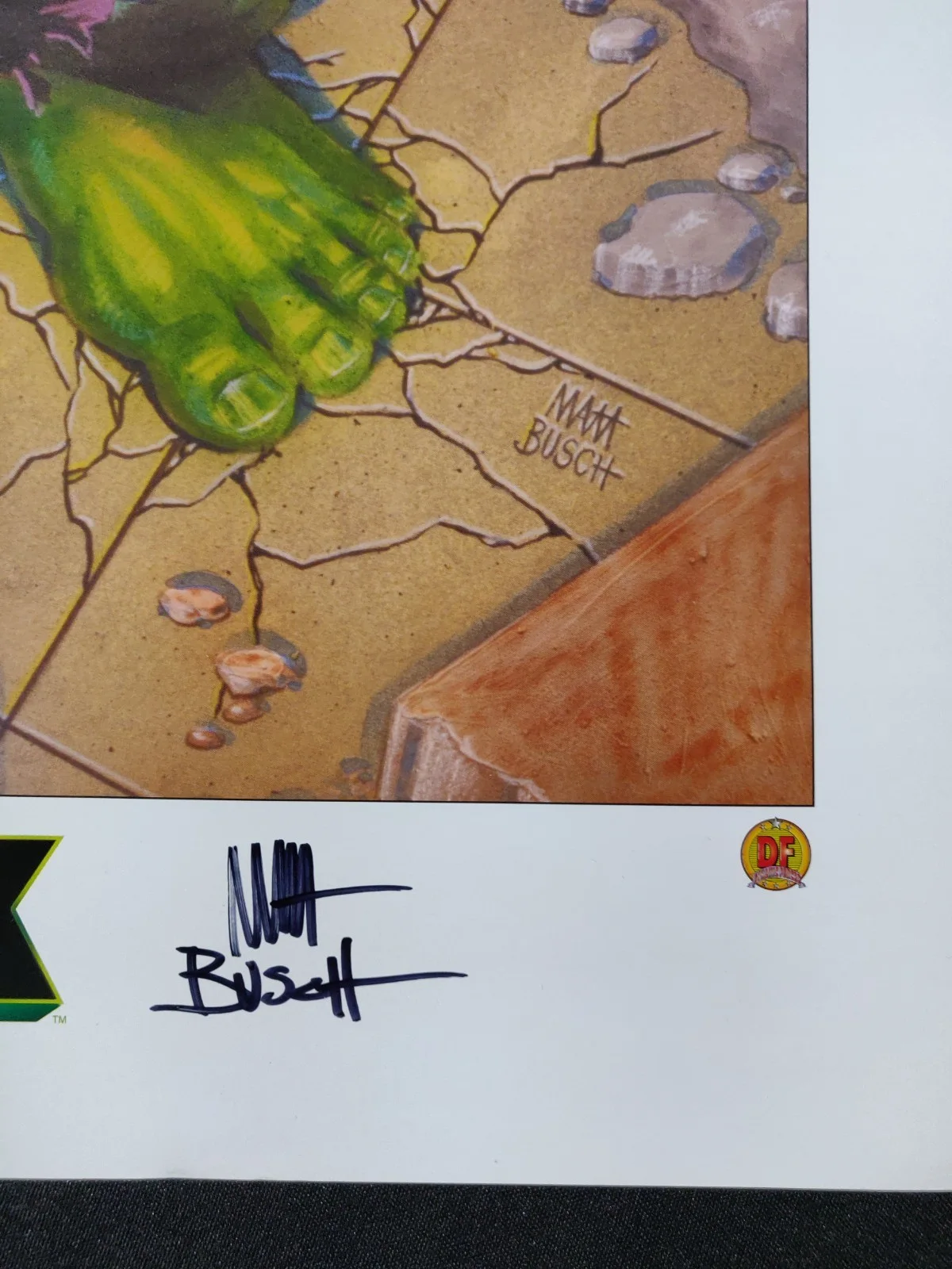 Matt Busch — Dynamic Forces 2003 The Hulk Movie 18" x 24" Art Print B - Signed by Matt Busch, image 2