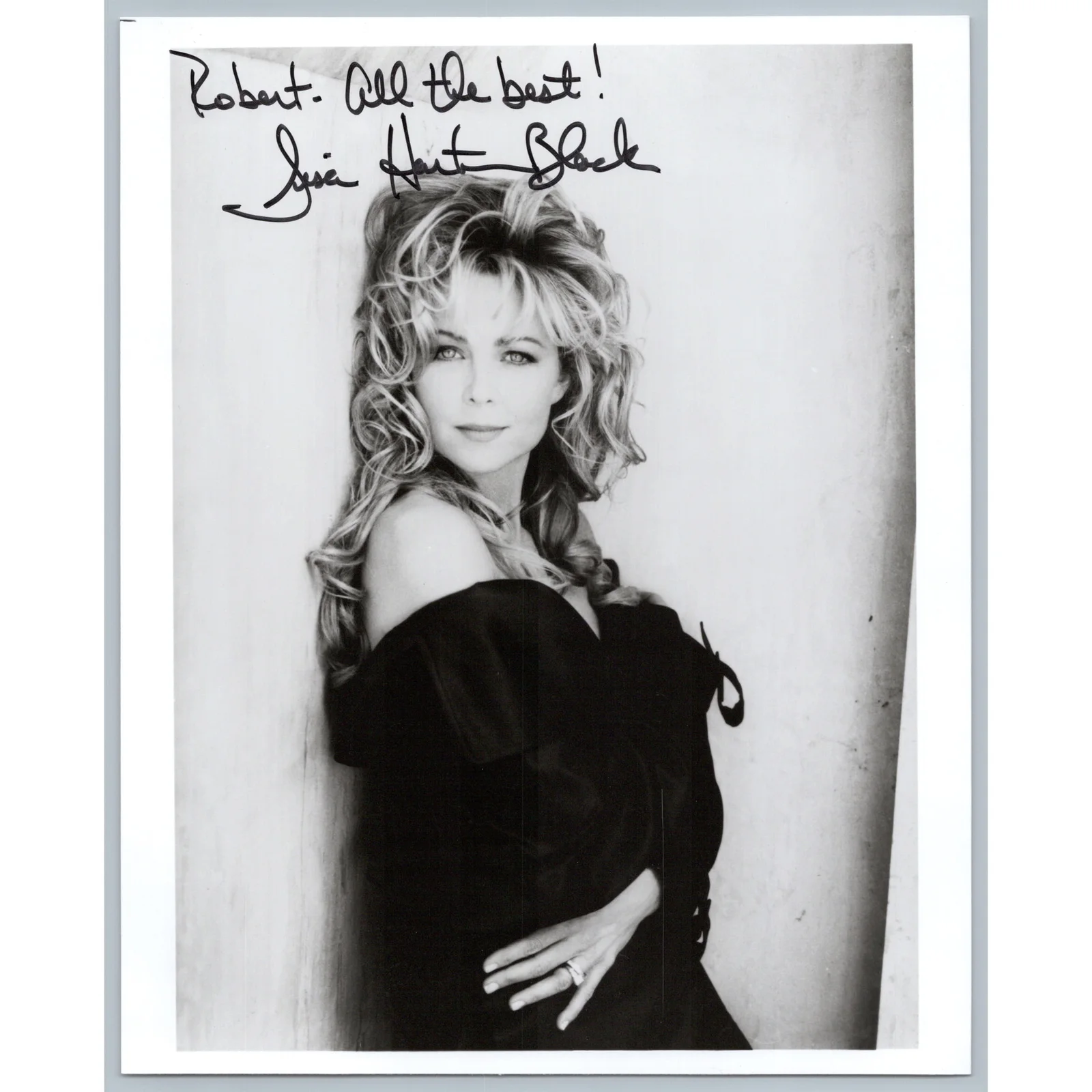 Lisa Hartman Black — c1990 Lisa Hartman Black Autographed Signed Photo TV Film Knot's Landing Actress