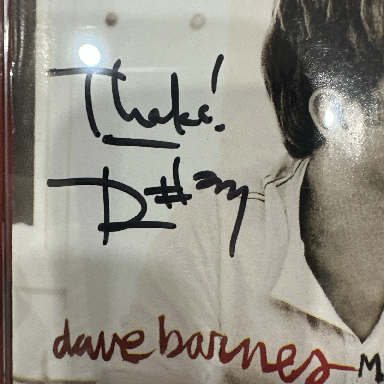 Dave Barnes Signed Cd Autograph, image 2