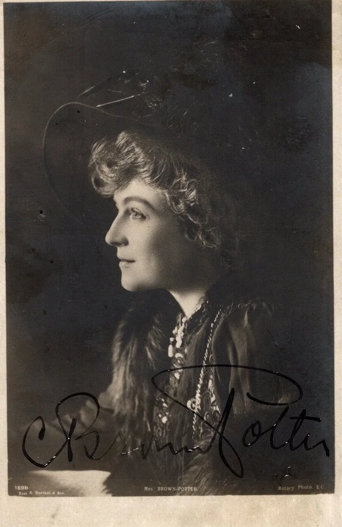 *SCANDALOUS VICTORIAN ACTRESS CORA POTTER RARE 1900 AUTOGRAPHED PHOTOS*, image 2