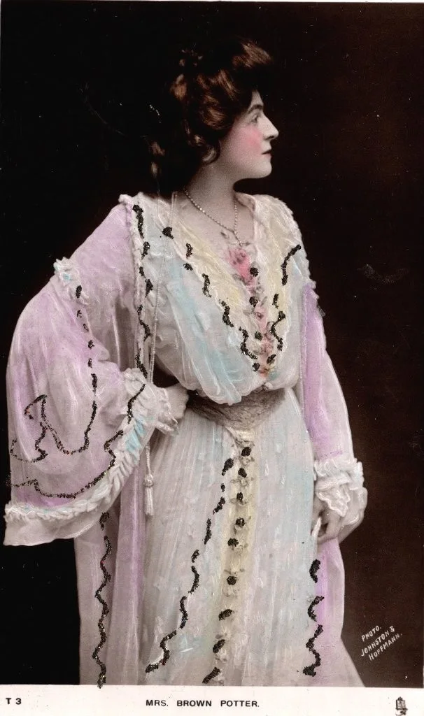 *SCANDALOUS VICTORIAN ACTRESS CORA POTTER RARE 1900 AUTOGRAPHED PHOTOS*, image 3