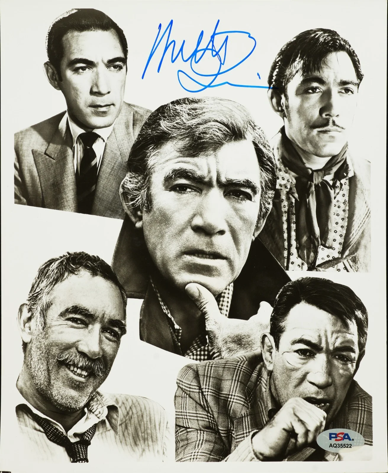 Anthony Quinn — ANTHONY QUINN SIGNED AUTOGRAPHED 8X10 PHOTO ZORBA THE GREEK VINTAGE RARE PSA, изображение 2