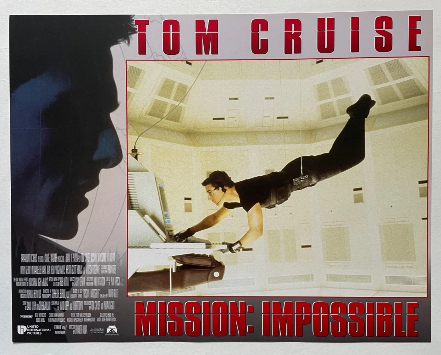 MISSION IMPOSSIBLE (1996) Lobby Cards FOH Stills, Tom Cruise, Emmanuelle Béart, image 2