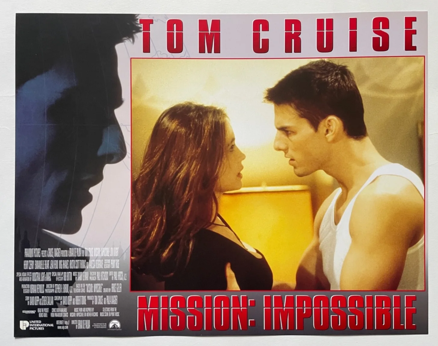 MISSION IMPOSSIBLE (1996) Lobby Cards FOH Stills, Tom Cruise, Emmanuelle Béart, image 3