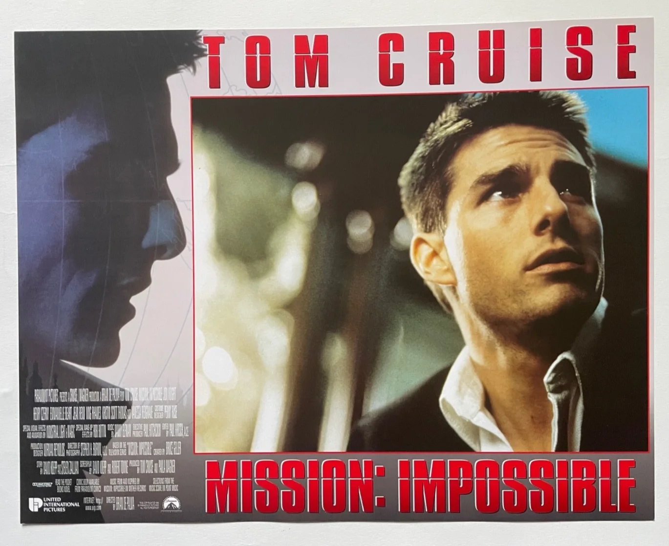MISSION IMPOSSIBLE (1996) Lobby Cards FOH Stills, Tom Cruise, Emmanuelle Béart, image 4