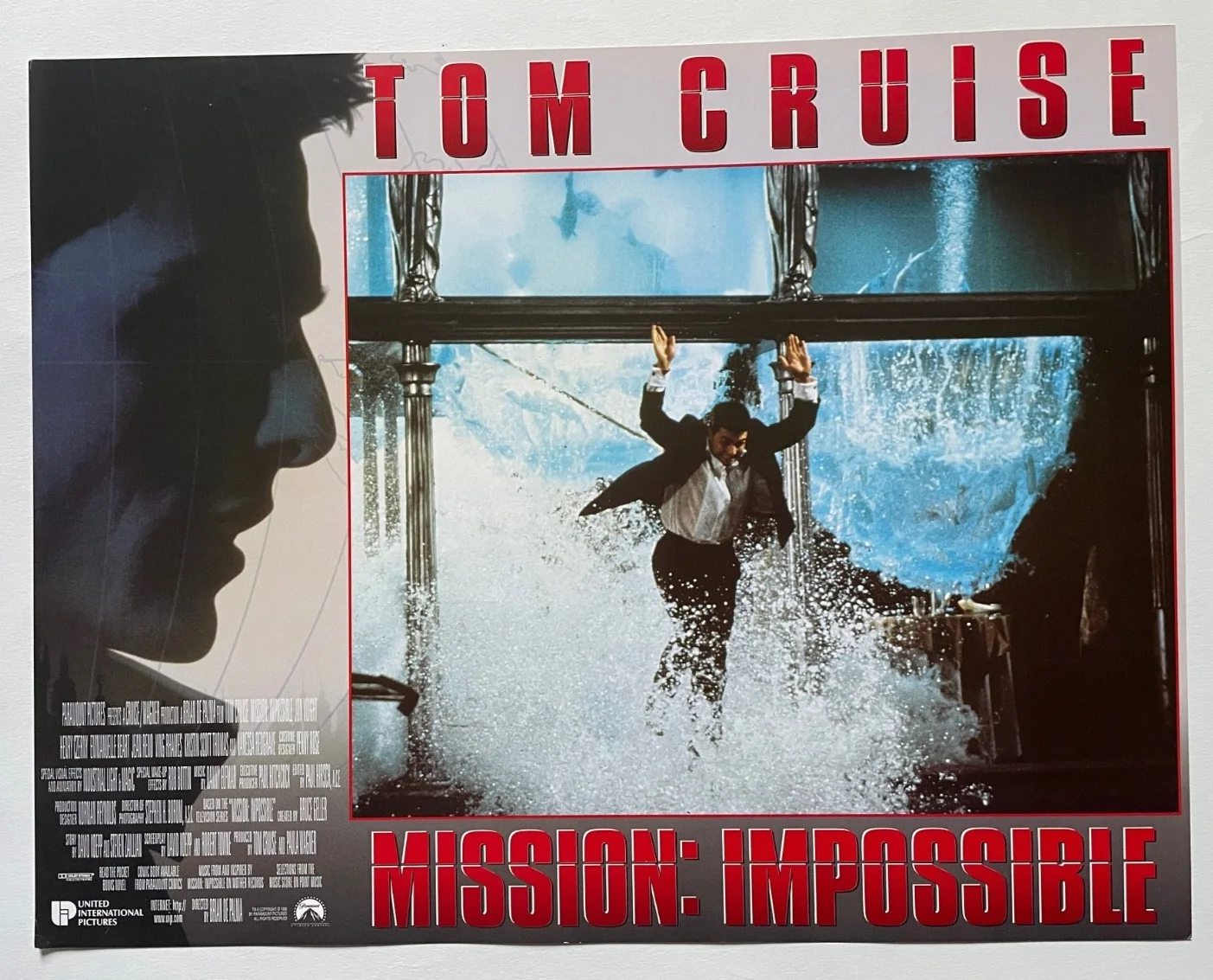 MISSION IMPOSSIBLE (1996) Lobby Cards FOH Stills, Tom Cruise, Emmanuelle Béart, image 5