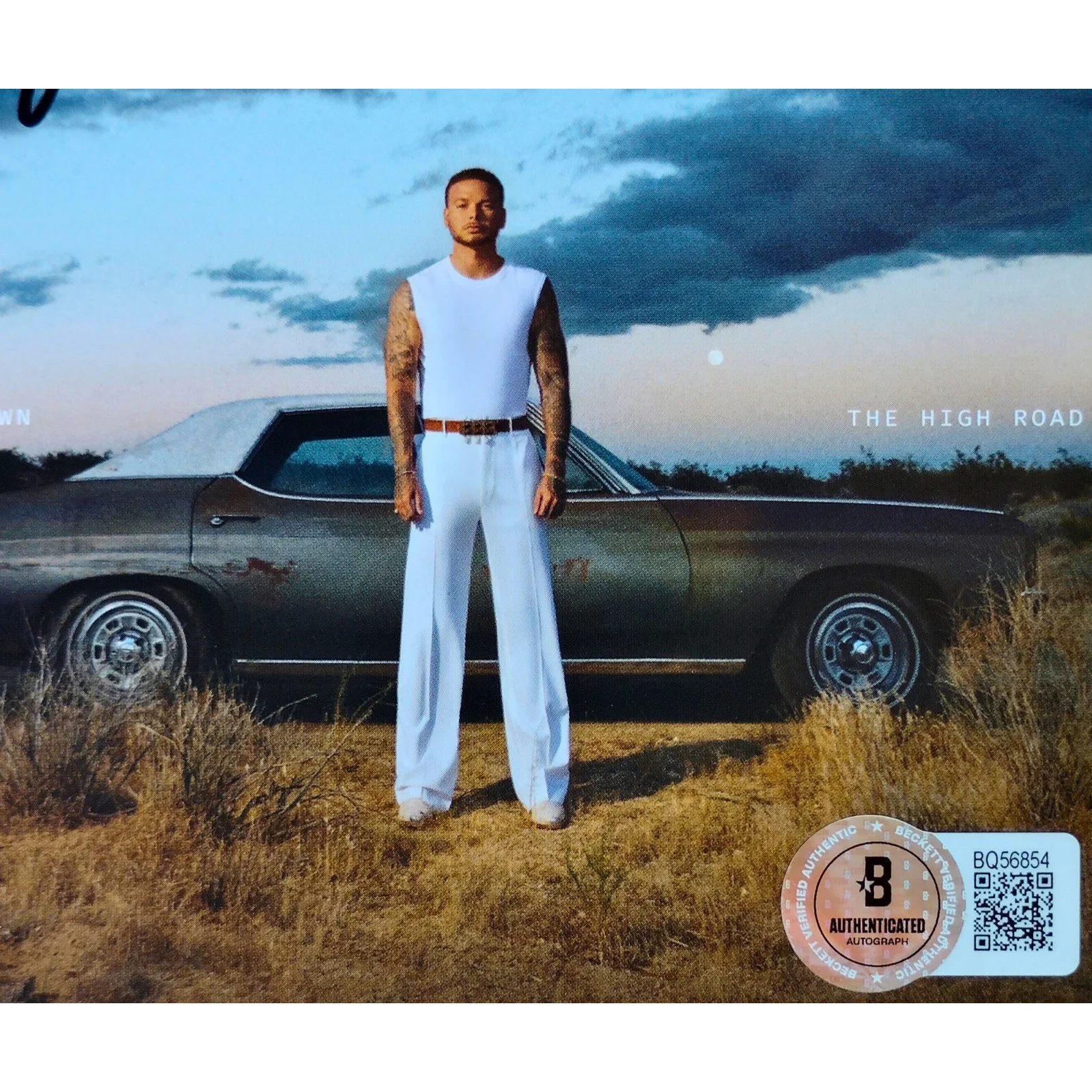 Kane Brown — Kane Brown Signed The High Road CD Booklet CD Framed Beckett BAS COA Country Pop, image 3