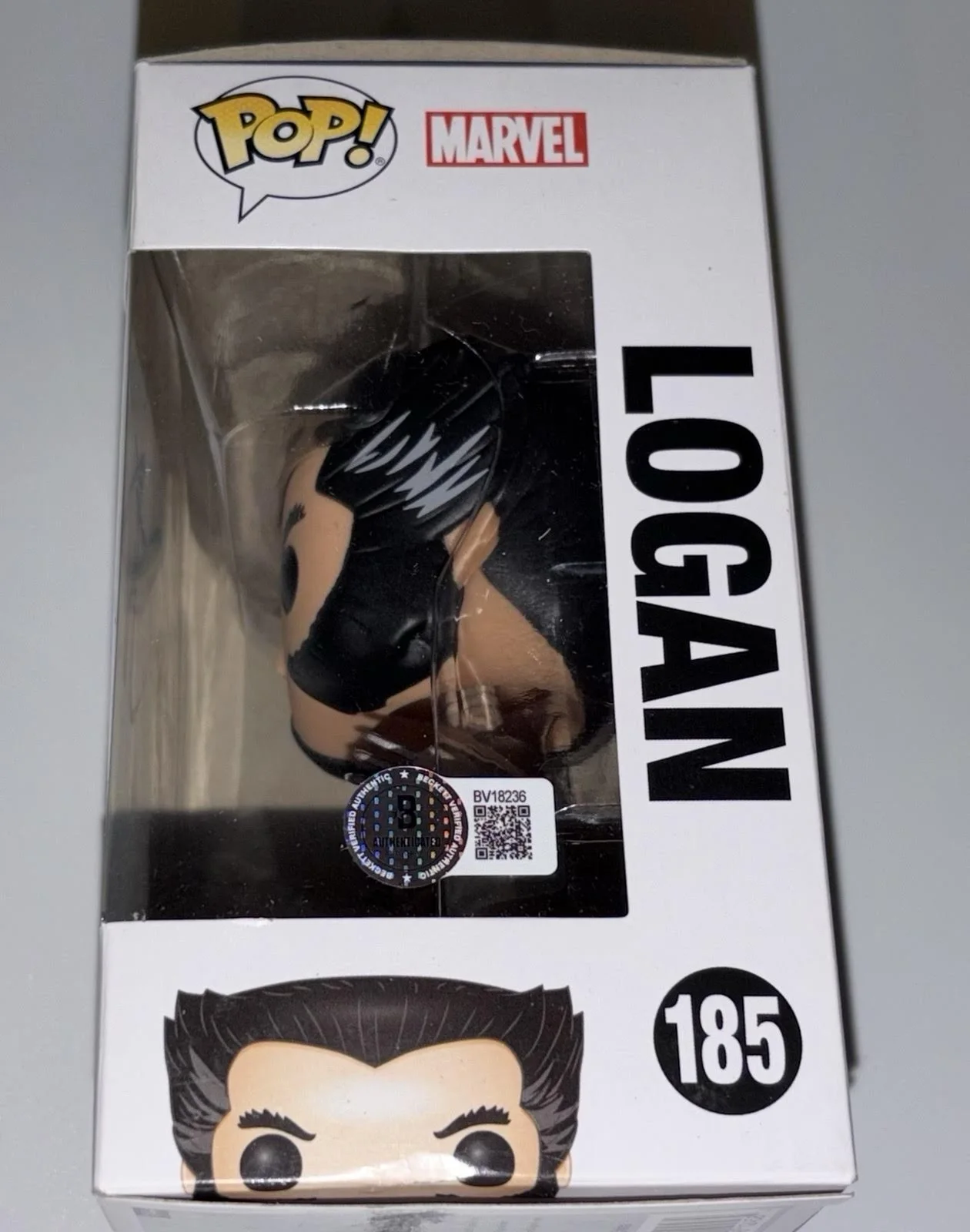 Hugh Jackman Signed Logan Wolverine Funko BAS Beckett Avengers, image 2