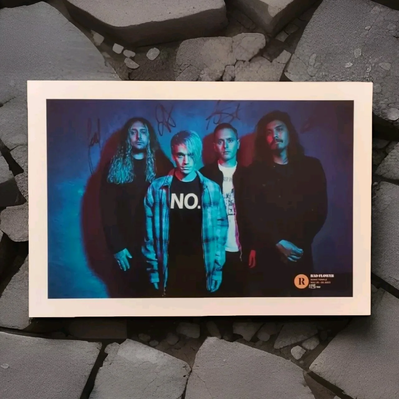 Badflower Autographed Sonic Temple Poster Signed 13x19 May 2023 All Members New, image 3