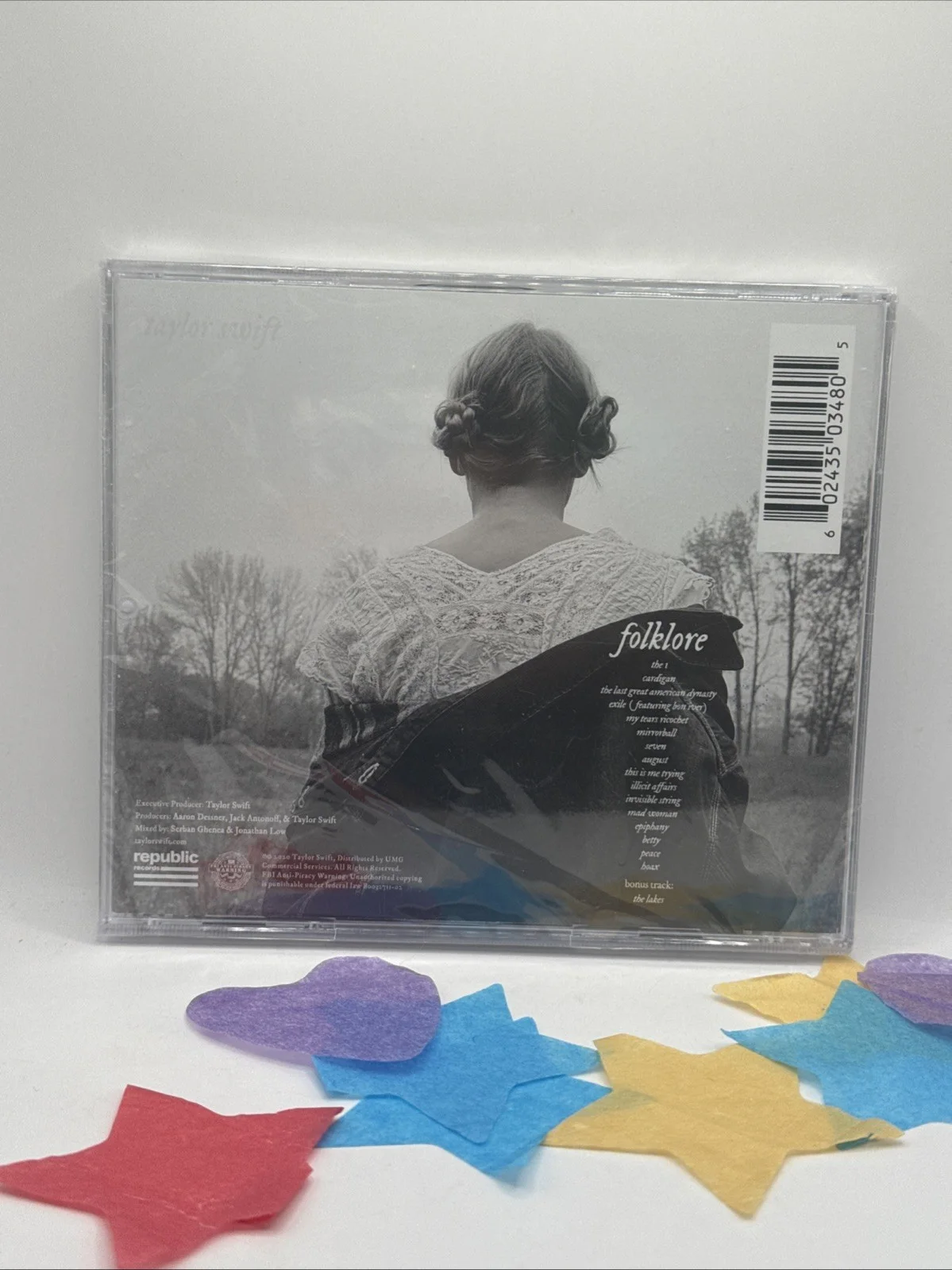 Taylor Swift Folklore SIGNED Dorito Heart CD Authentic Autograph New Sealed Read, image 4