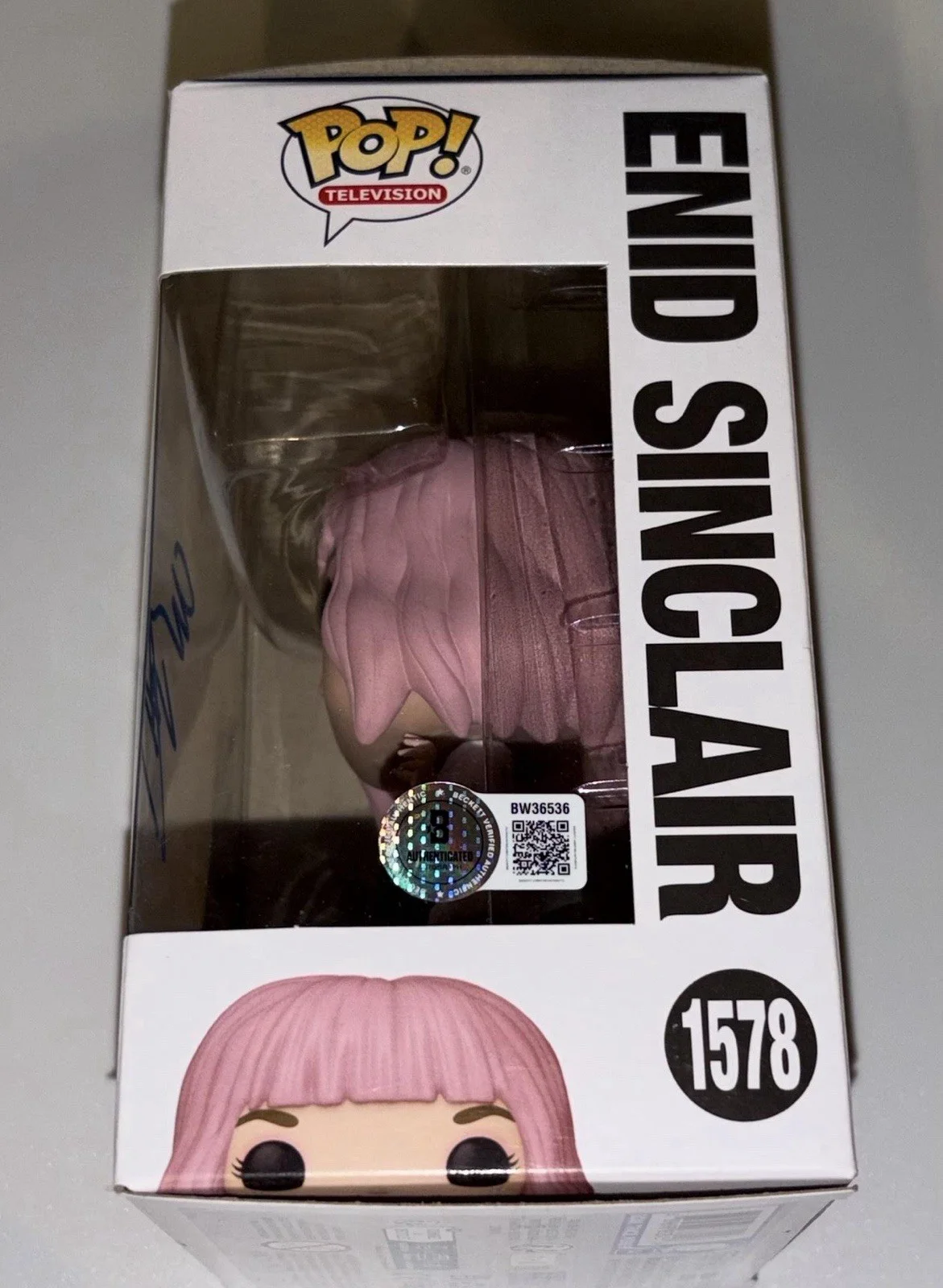Emma Myers Signed Enid Sinclair Wednesday Funko BAS Beckett, image 3