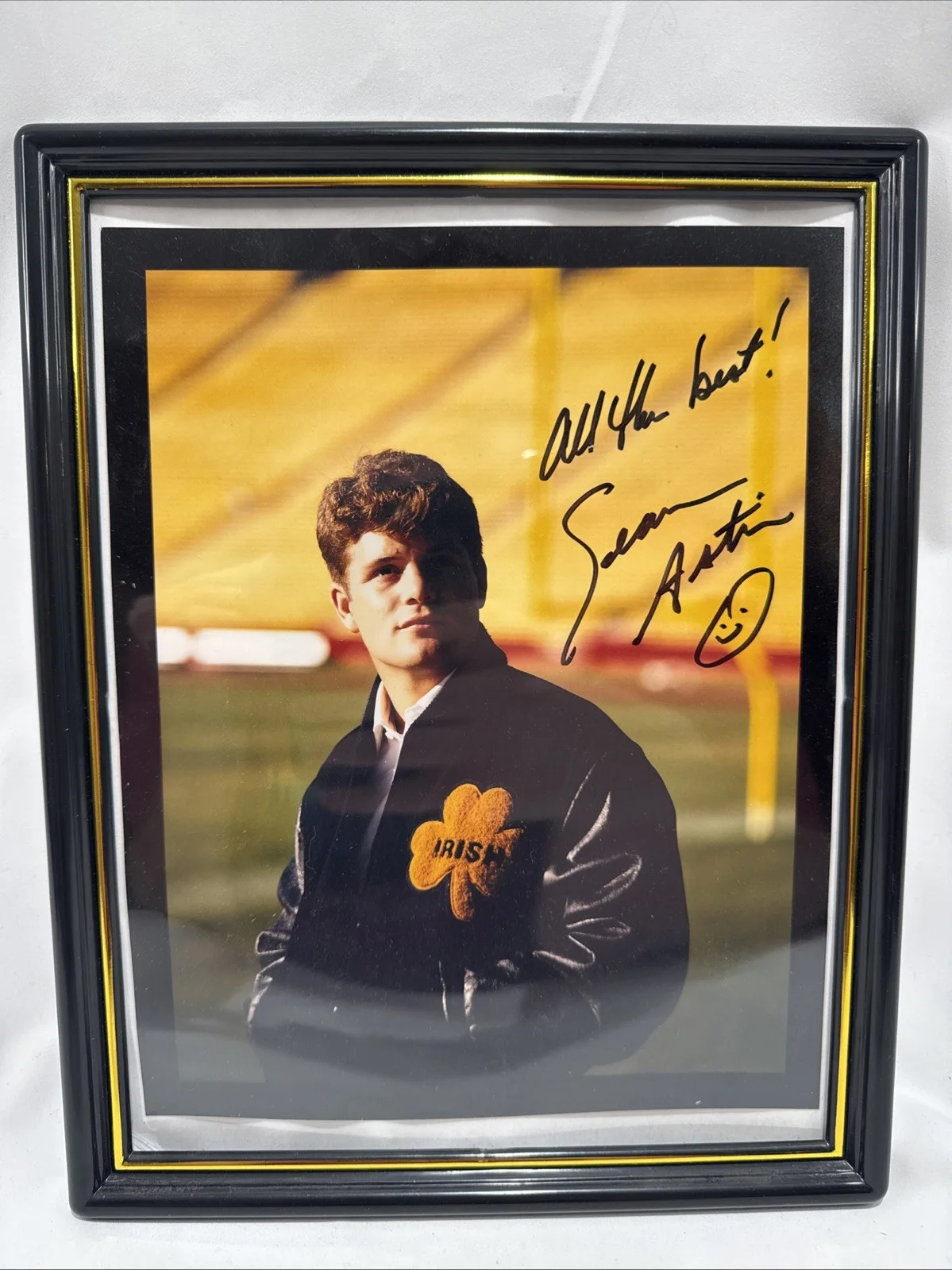 Sean Astin Rudy Ruettiger — Sean Astin & Rudy Ruettiger autographed signed 8x10 photo Rudy