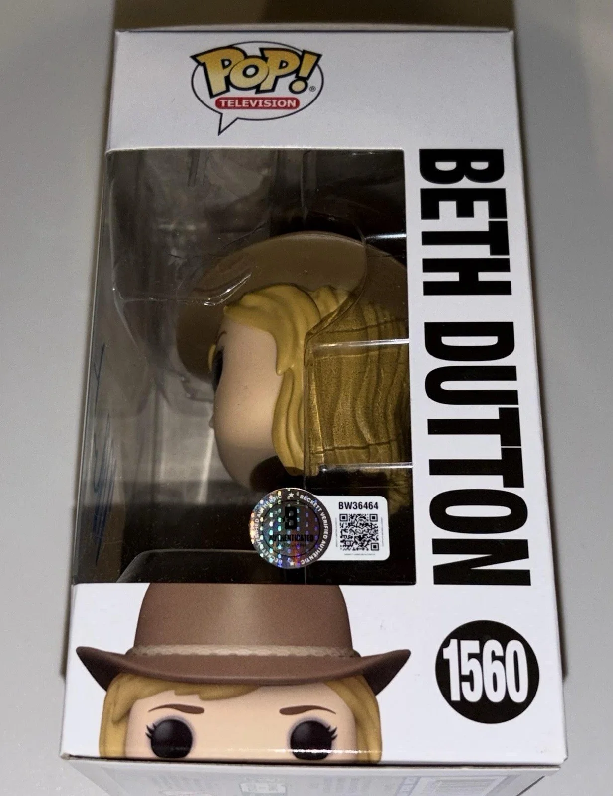 Kelly Reilly Signed Yellowstone Beth Dutton Funko BAS Beckett, image 2