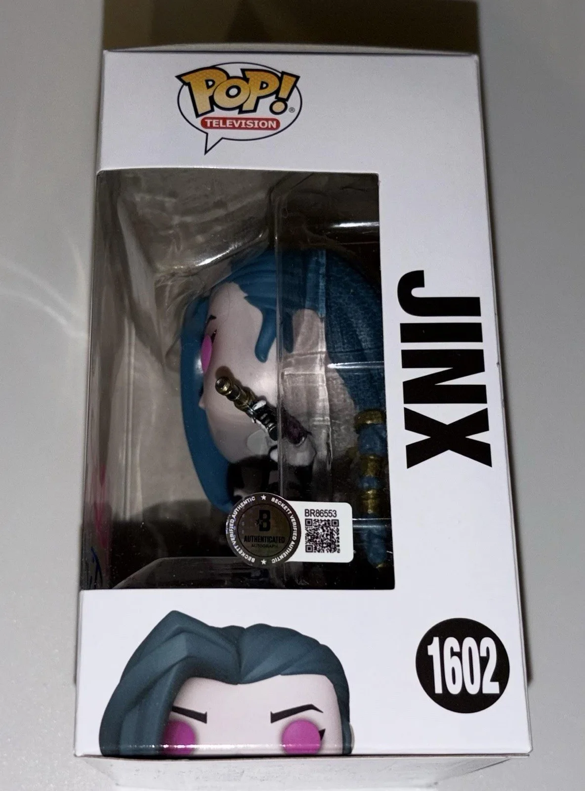 Ella Purnell Signed Jinx Arcane League Of Legends Funko BAS Beckett, изображение 2
