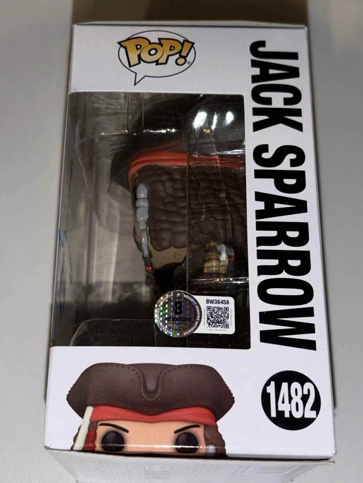 Johnny Depp Signed Captain Jack Sparrow Funko BAS Beckett Pirates, image 2