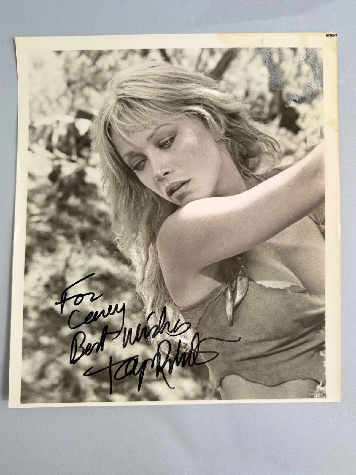 Tanya Roberts — TANYA ROBERTS Signed 8x9 Vintage Photo Authentic Autograph «Shena 1984”