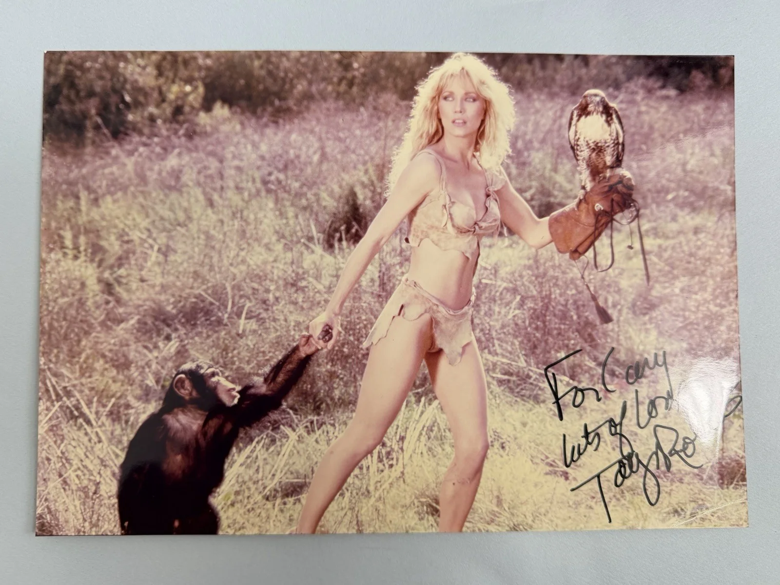 Tanya Roberts — TANYA ROBERTS Signed 7x10 Vintage Photo Authentic Autograph «Shena 1984”