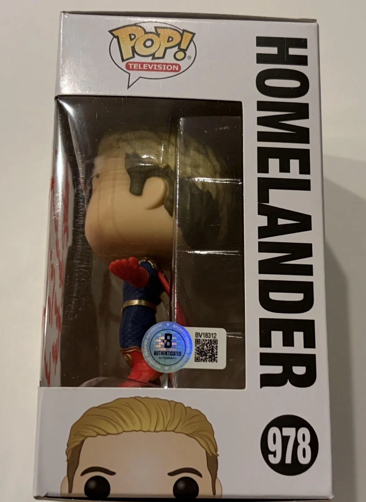 Anthony Starr Signed Homelander Funko The Boys BAS Beckett, image 2