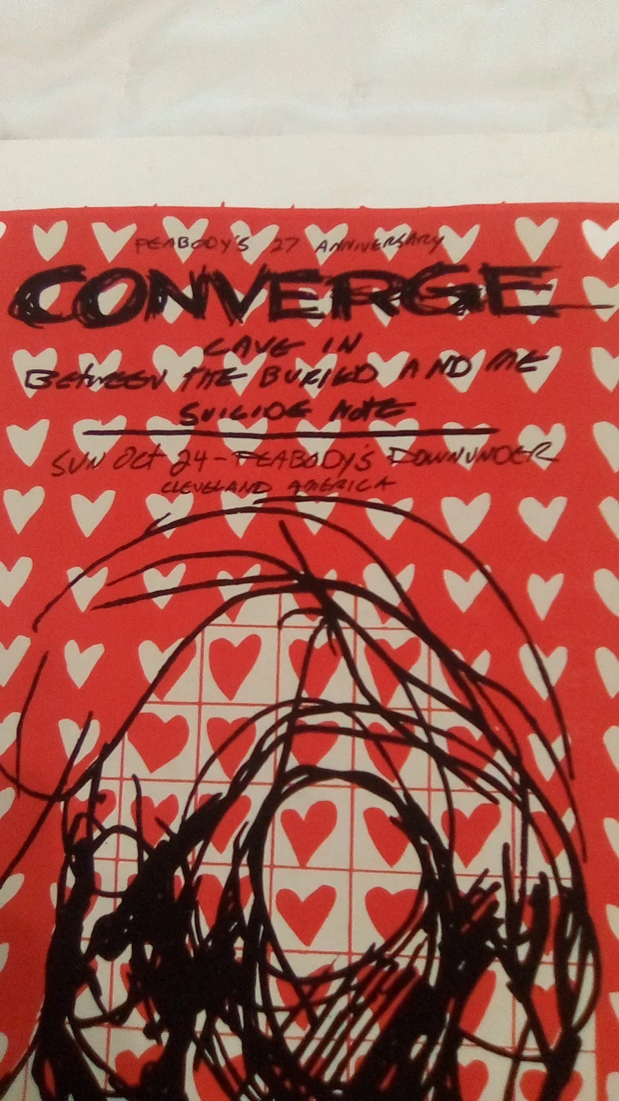 Converge Cave In Between The Buried And Me Derek Hess Signed Tour Poster 57/300, изображение 4