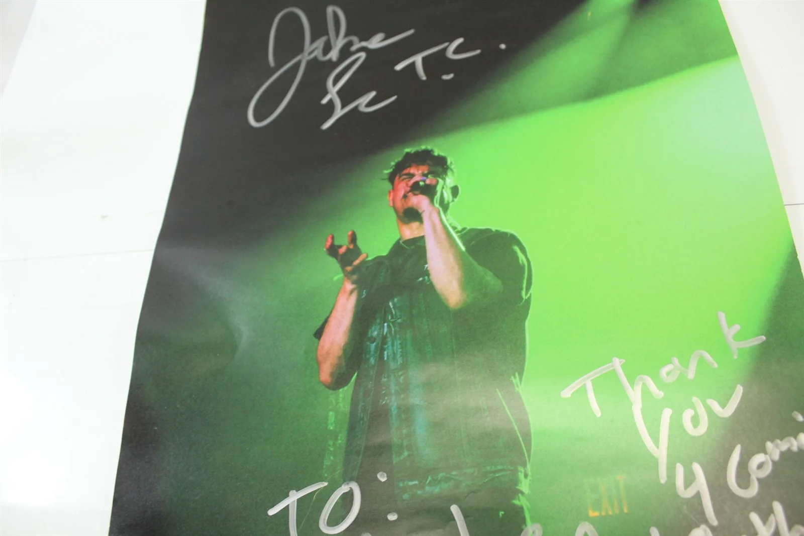 Jake LaCoste Autographed Poster Personalized 11" x 17" Music Collectible, изображение 3