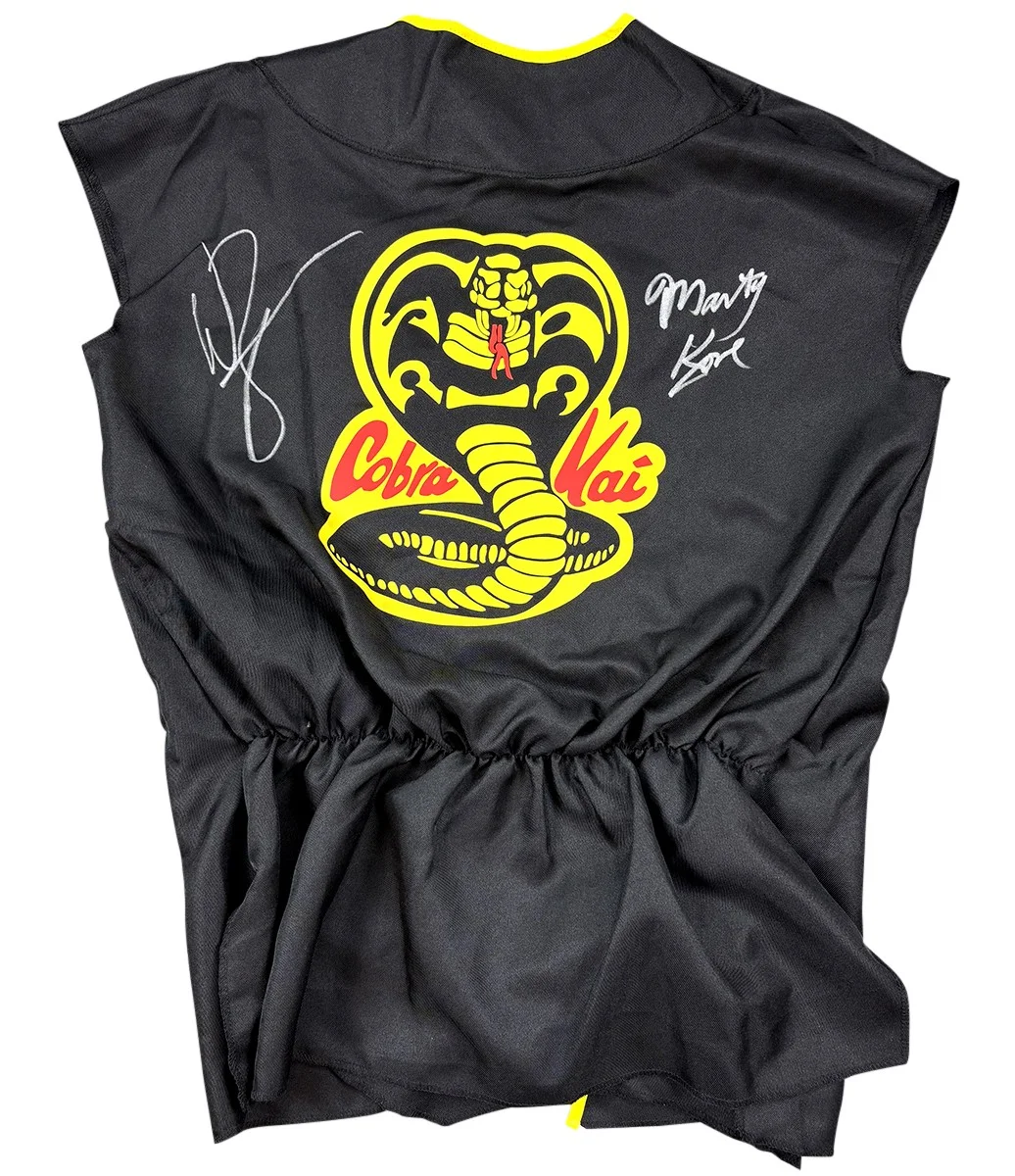William Zabka — William Zabka & Martin Kove Signed Autographed Cobra Kai Karate Gi TRISTAR