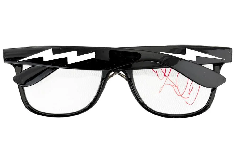 Charlie Sheen — Charlie Sheen Autographed Major League Replica Wild Thing Glasses TRISTAR, image 3