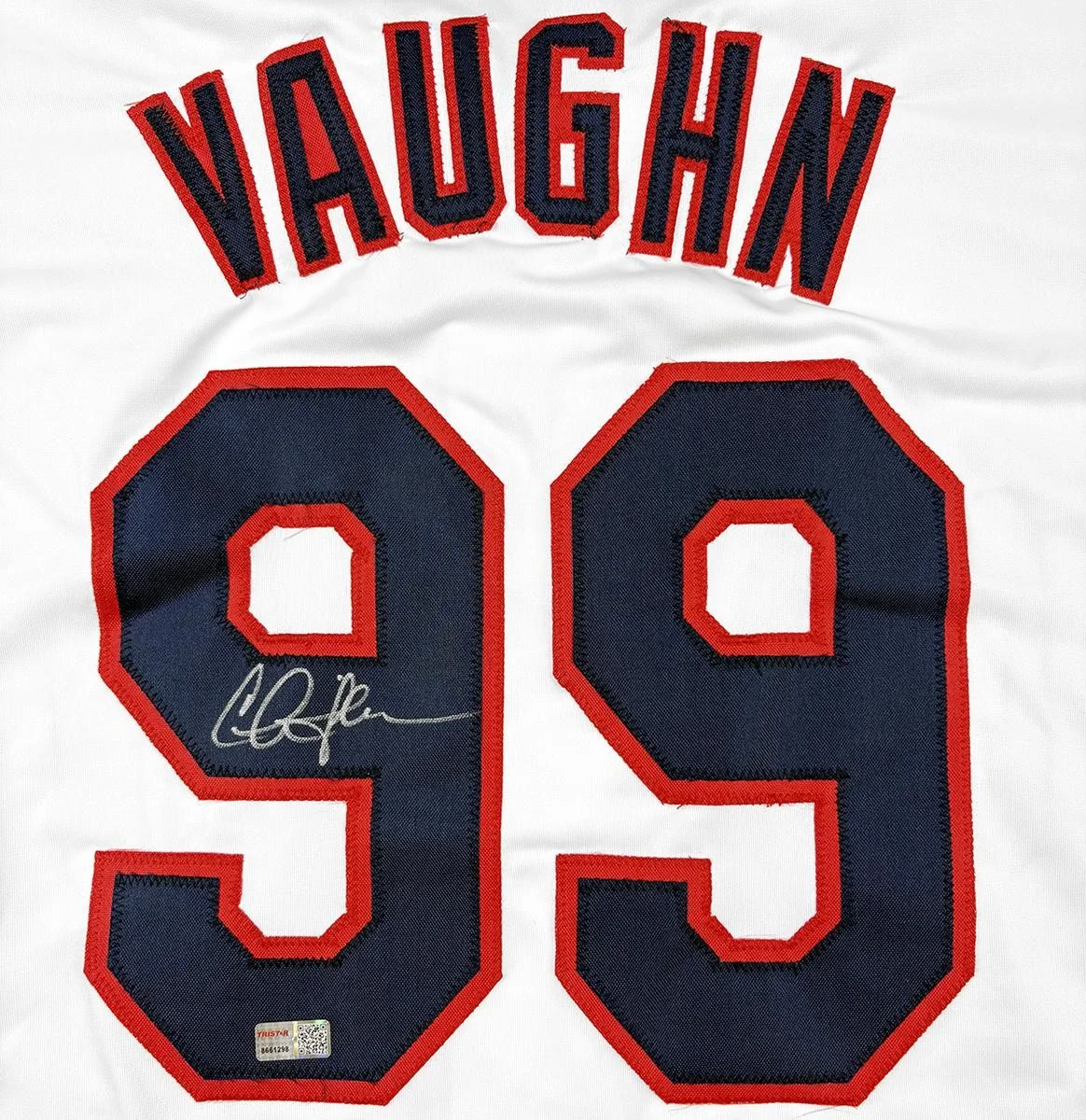Charlie Sheen — Charlie Sheen Autographed Major League Ricky Vaughn Cleveland Jersey TRISTAR, изображение 2
