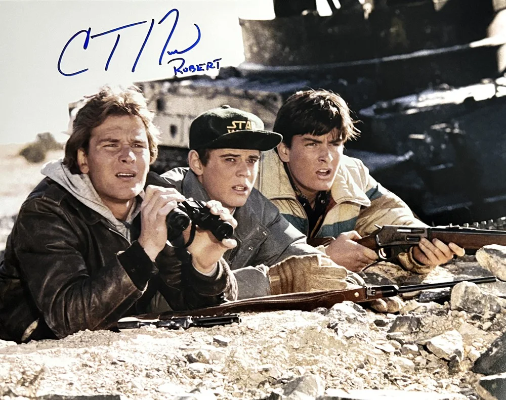 C. Thomas Howell — C. Thomas Howell Autographed Red Dawn 11x14 Photo Inscribed Robert TRISTAR