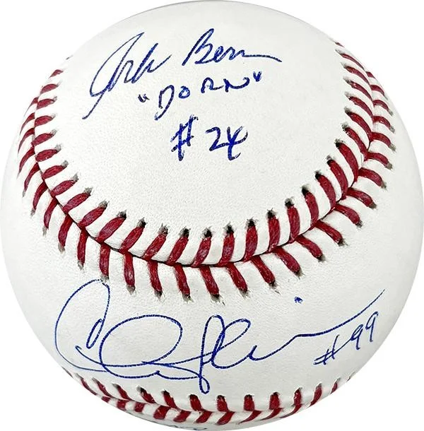 Charlie Sheen — Tom Berenger, Charlie Sheen, Corbin Bernsen Signed ML Baseball Inscribed TRISTAR, изображение 3