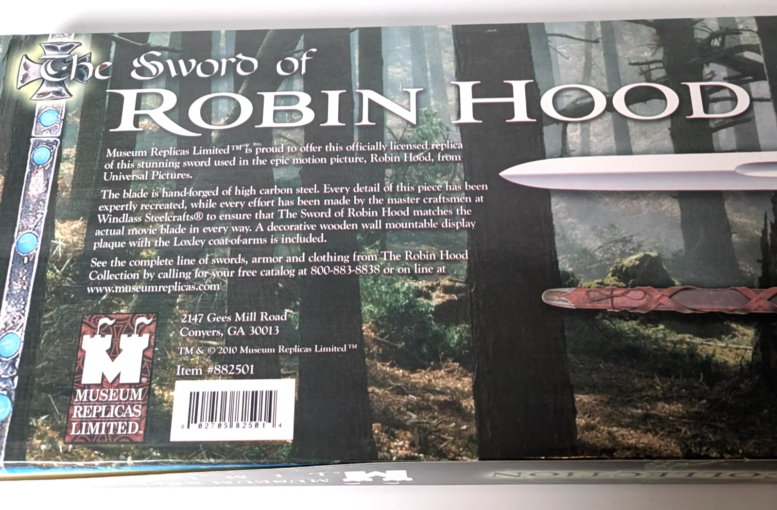 The Sword of Robin Hood | Universal | Museum Replicas | Officially Licensed 2010, изображение 3