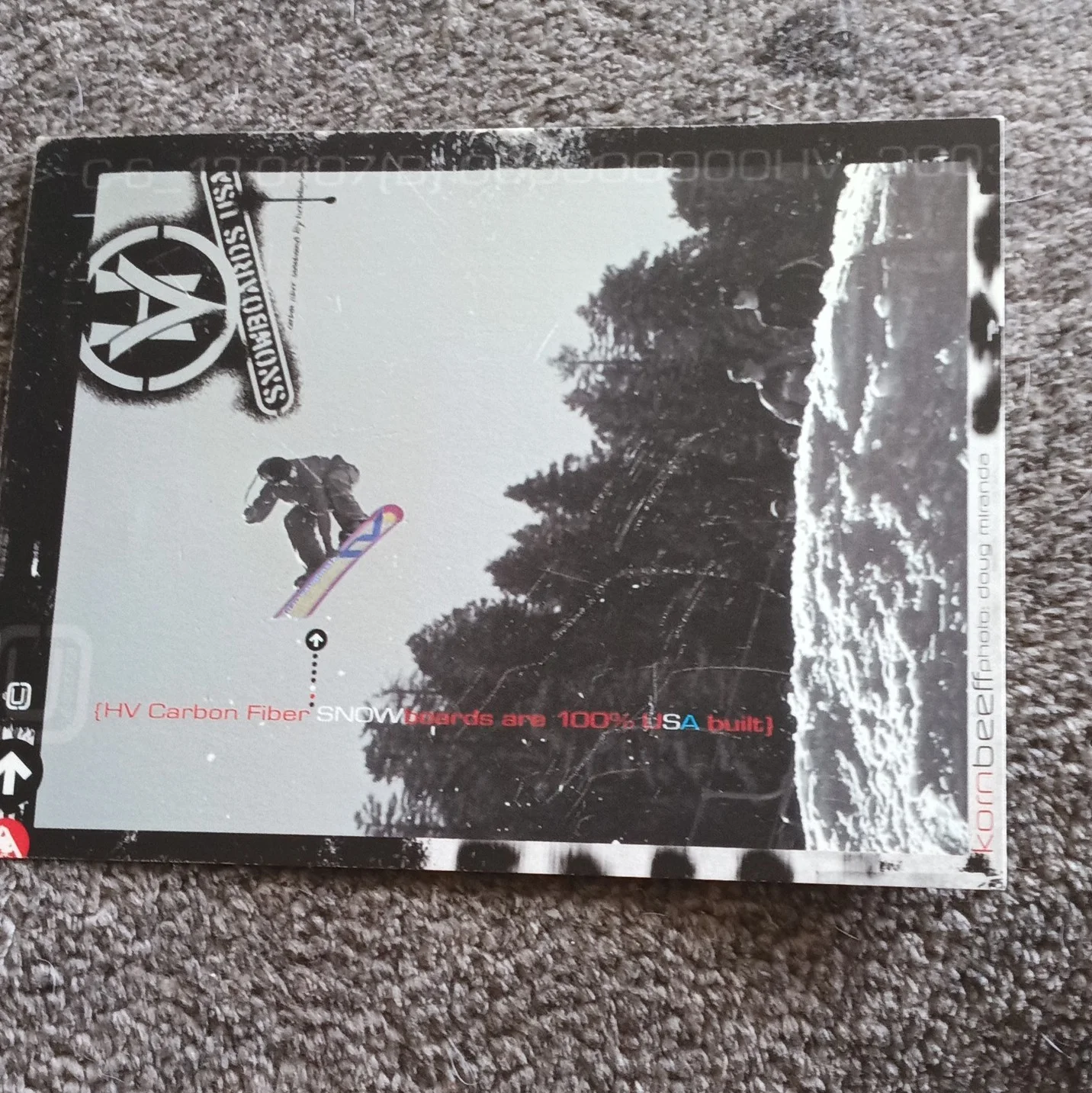 HV Snowboards USA Promotional Card/Paper with Multiple Autographs, изображение 2