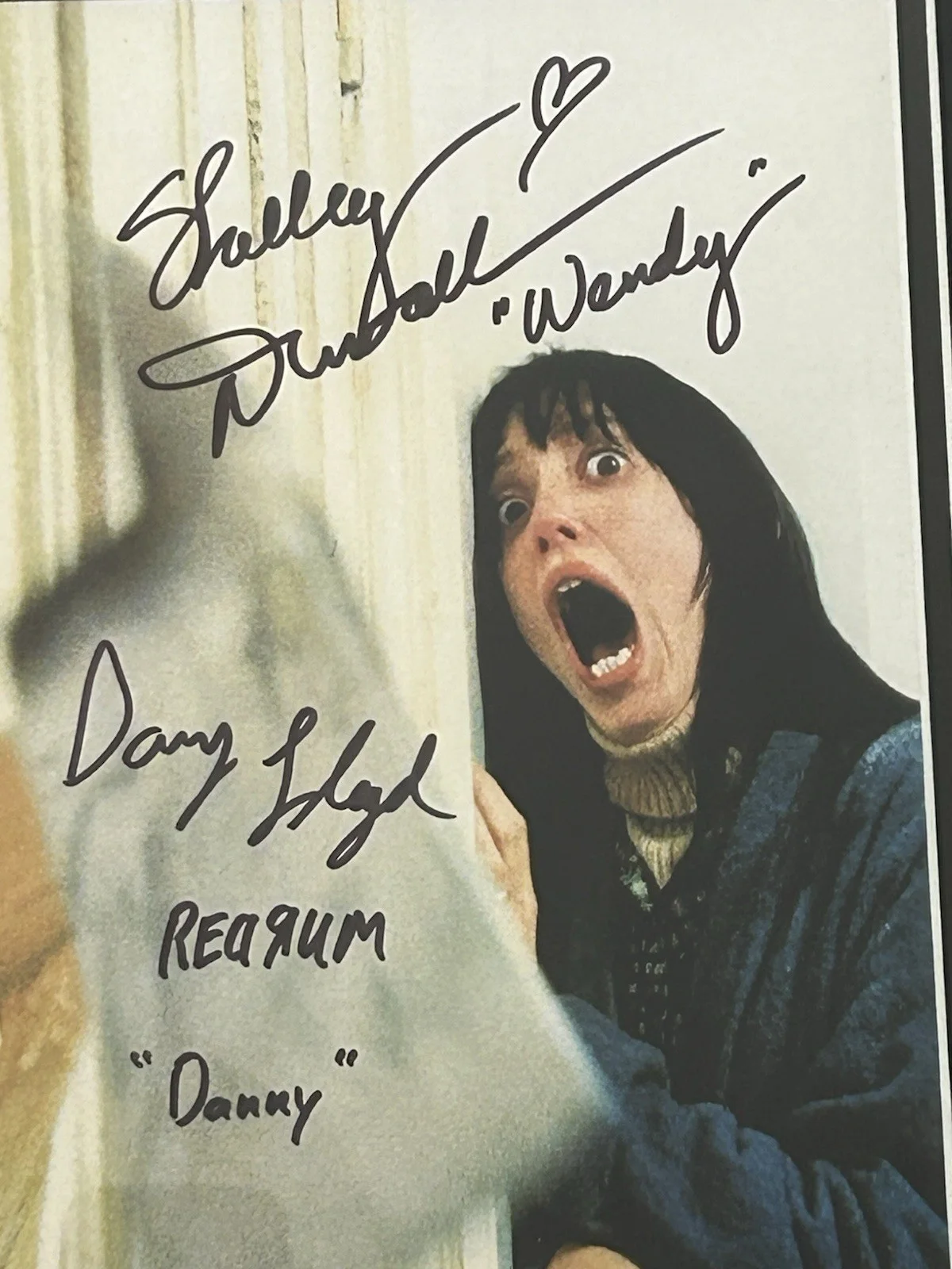 The Shining Signed Poster Autographed by Shelley Duvall And Danny Lloyd JSA, image 2