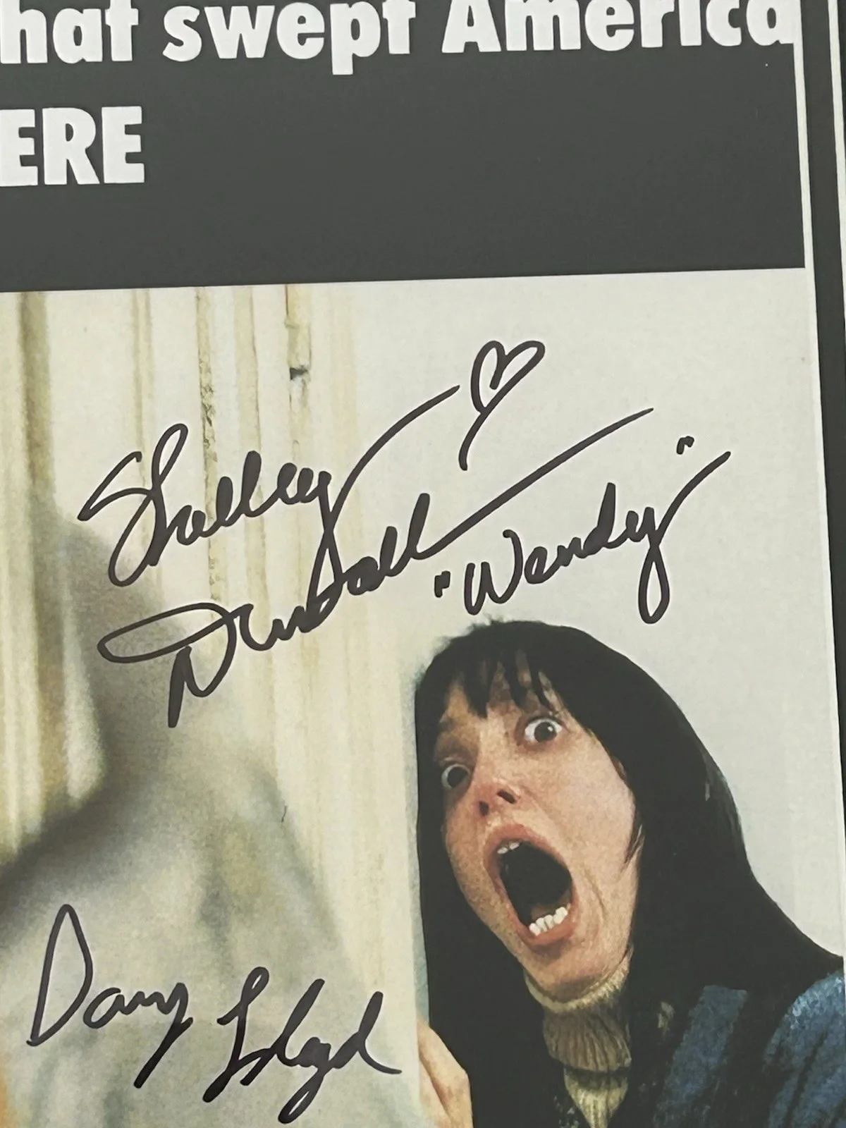 The Shining Signed Poster Autographed by Shelley Duvall And Danny Lloyd JSA, image 4