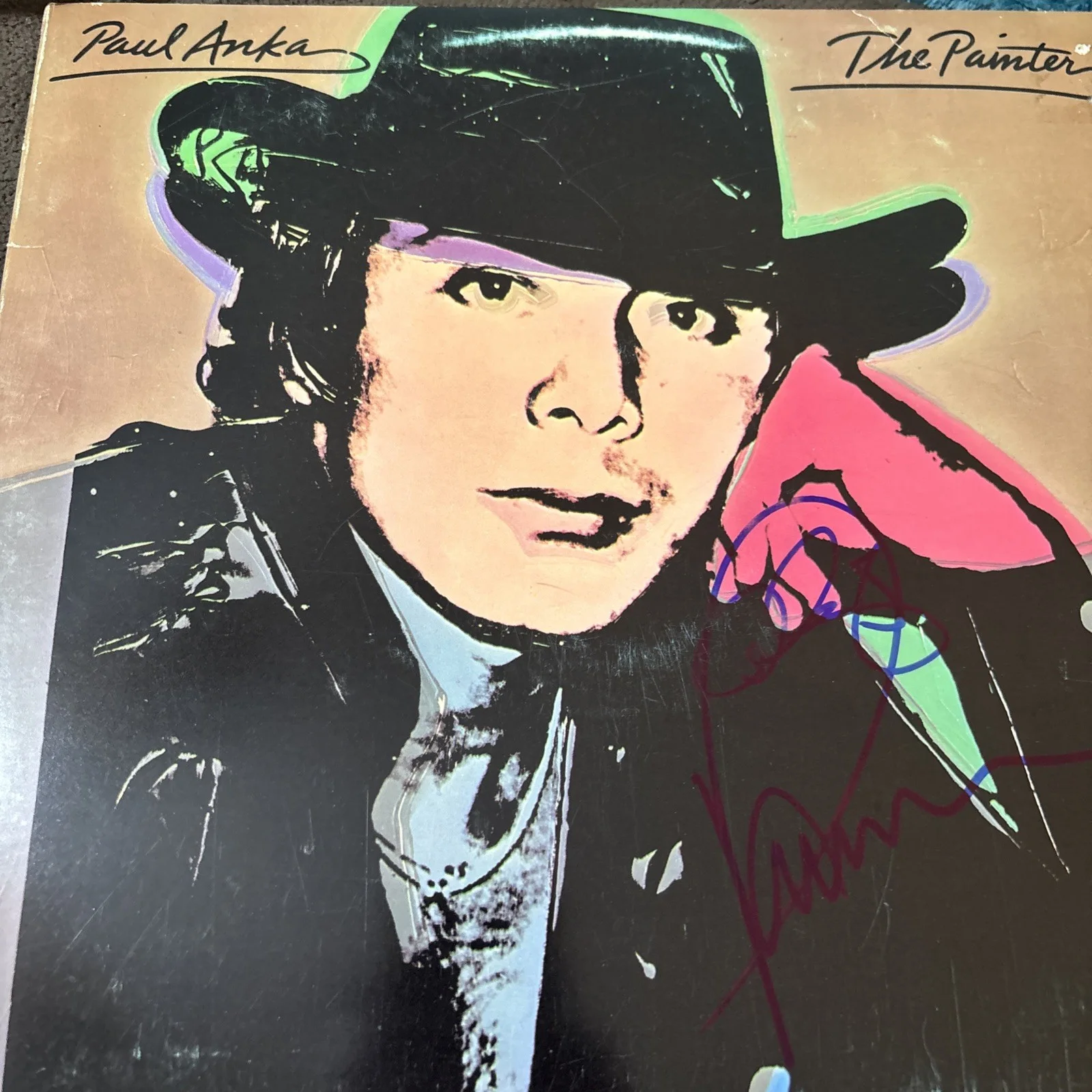 Paul Anka — Paul Anka Authentic Signed The Painter Album Cover Autographed JSA T87242