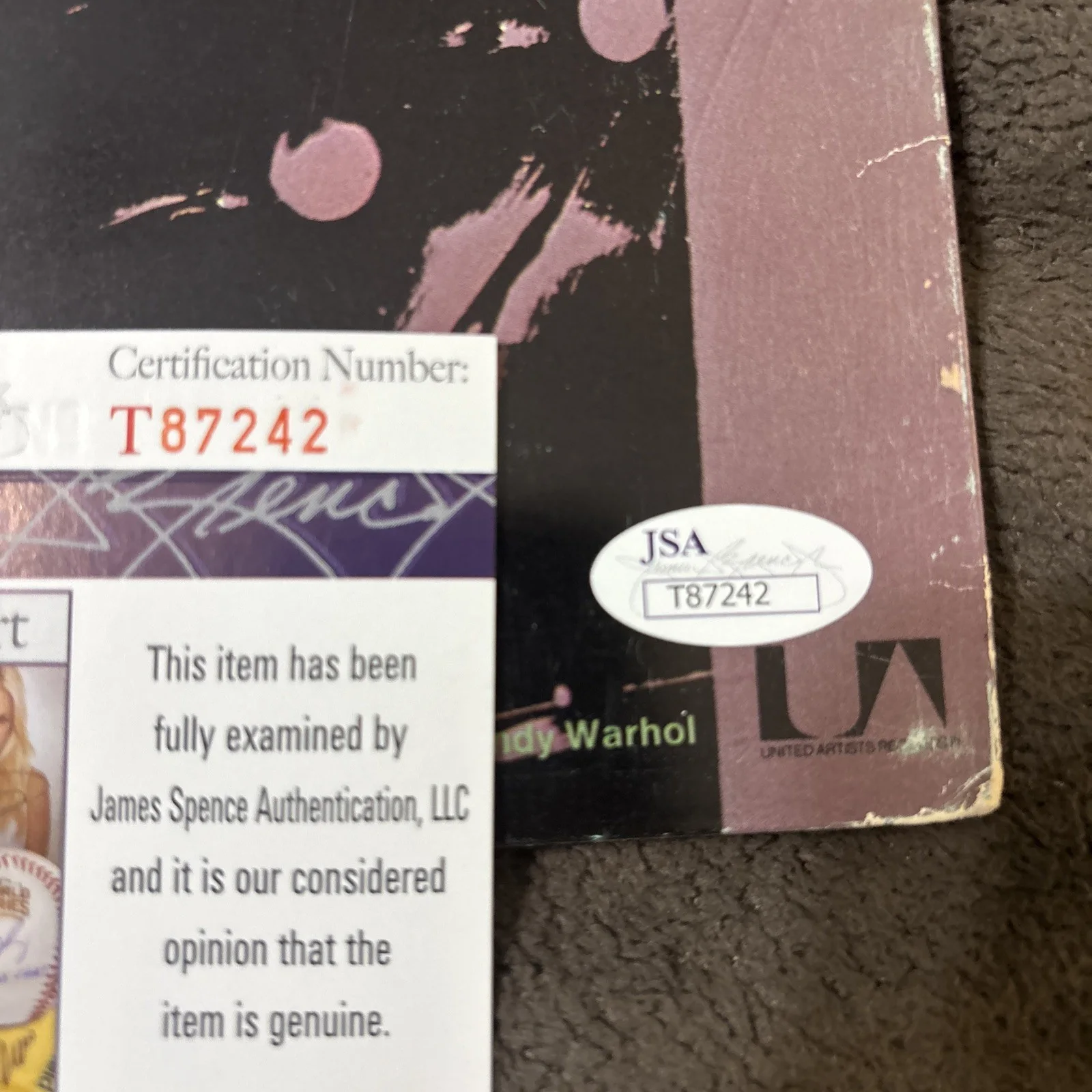 Paul Anka — Paul Anka Authentic Signed The Painter Album Cover Autographed JSA T87242, изображение 3