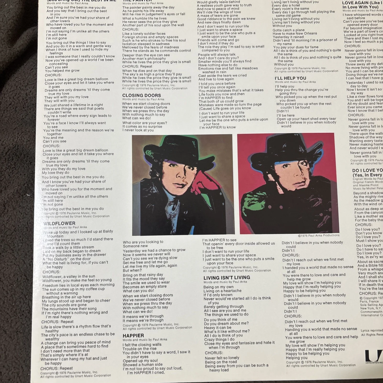 Paul Anka — Paul Anka Authentic Signed The Painter Album Cover Autographed JSA T87242, изображение 4
