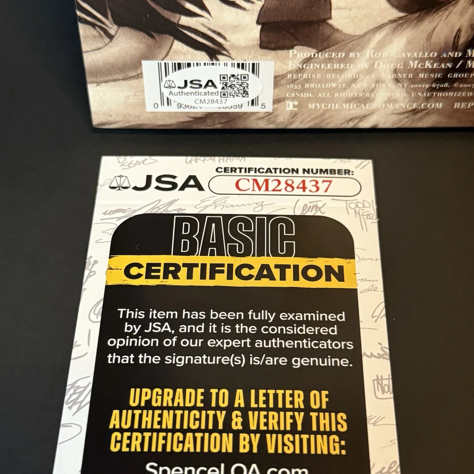Frank Iero Signed My Chemical Romance Autographed Album JSA COA The Black Parade, image 4