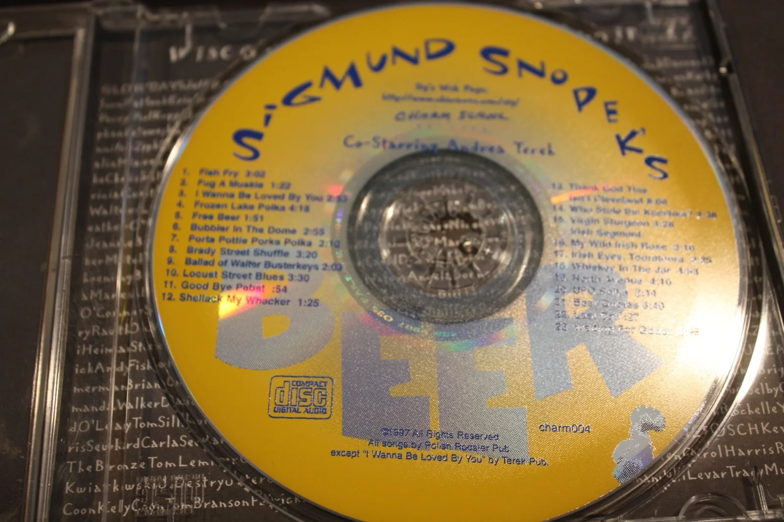 SIGNED: Sigmund Snopek's BEER CD signed by Sigmund and co-star Andrea Terek, изображение 3