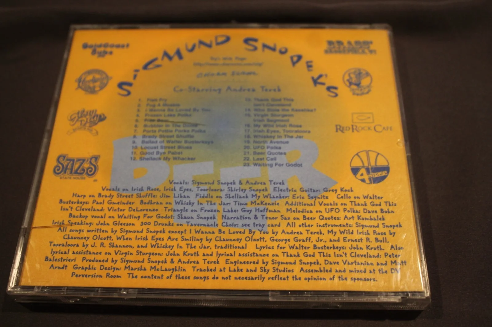 SIGNED: Sigmund Snopek's BEER CD signed by Sigmund and co-star Andrea Terek, изображение 5