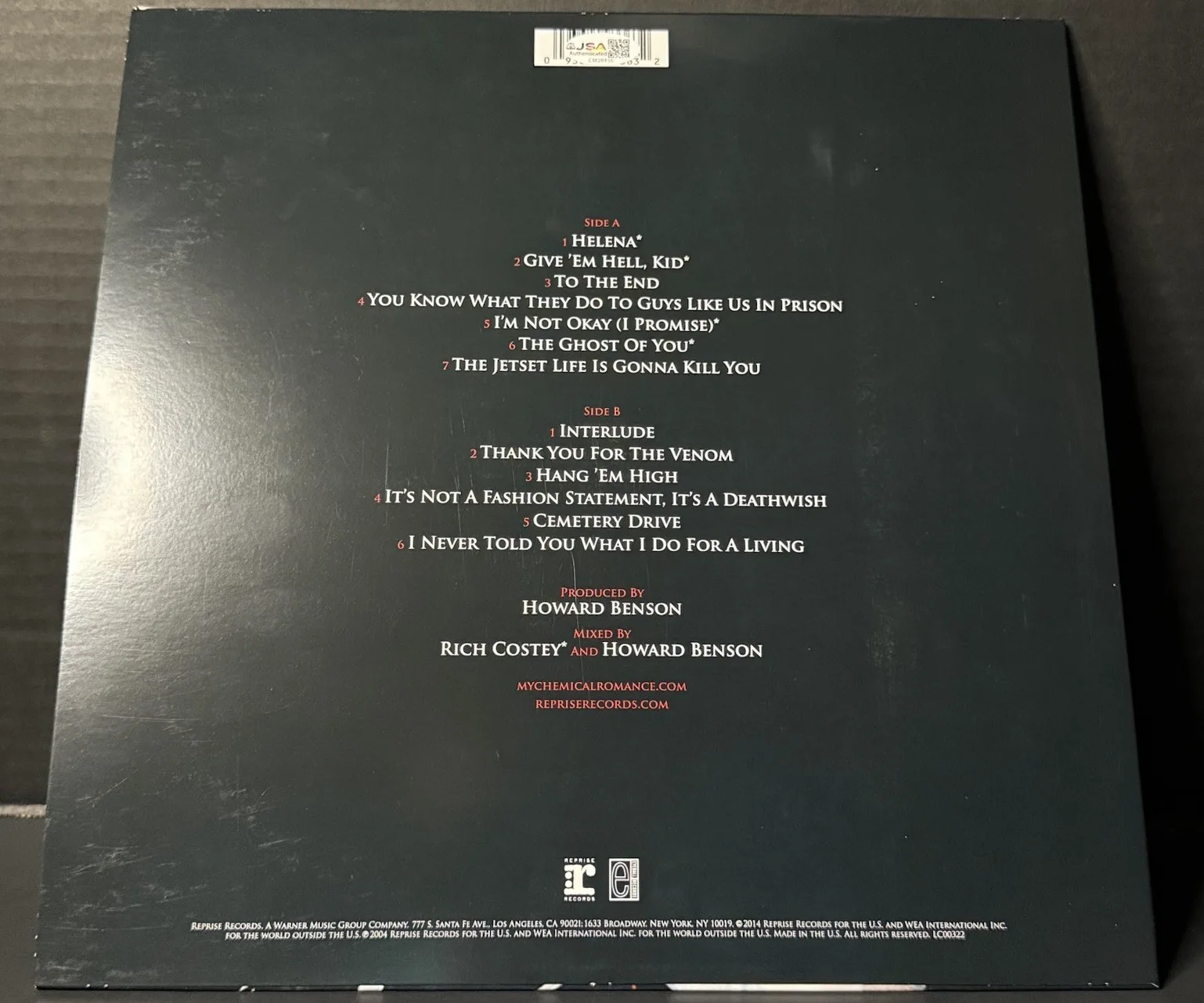 Frank Iero Signed My Chemical Romance Autographed Album JSA COA Sweet Revenge, изображение 3
